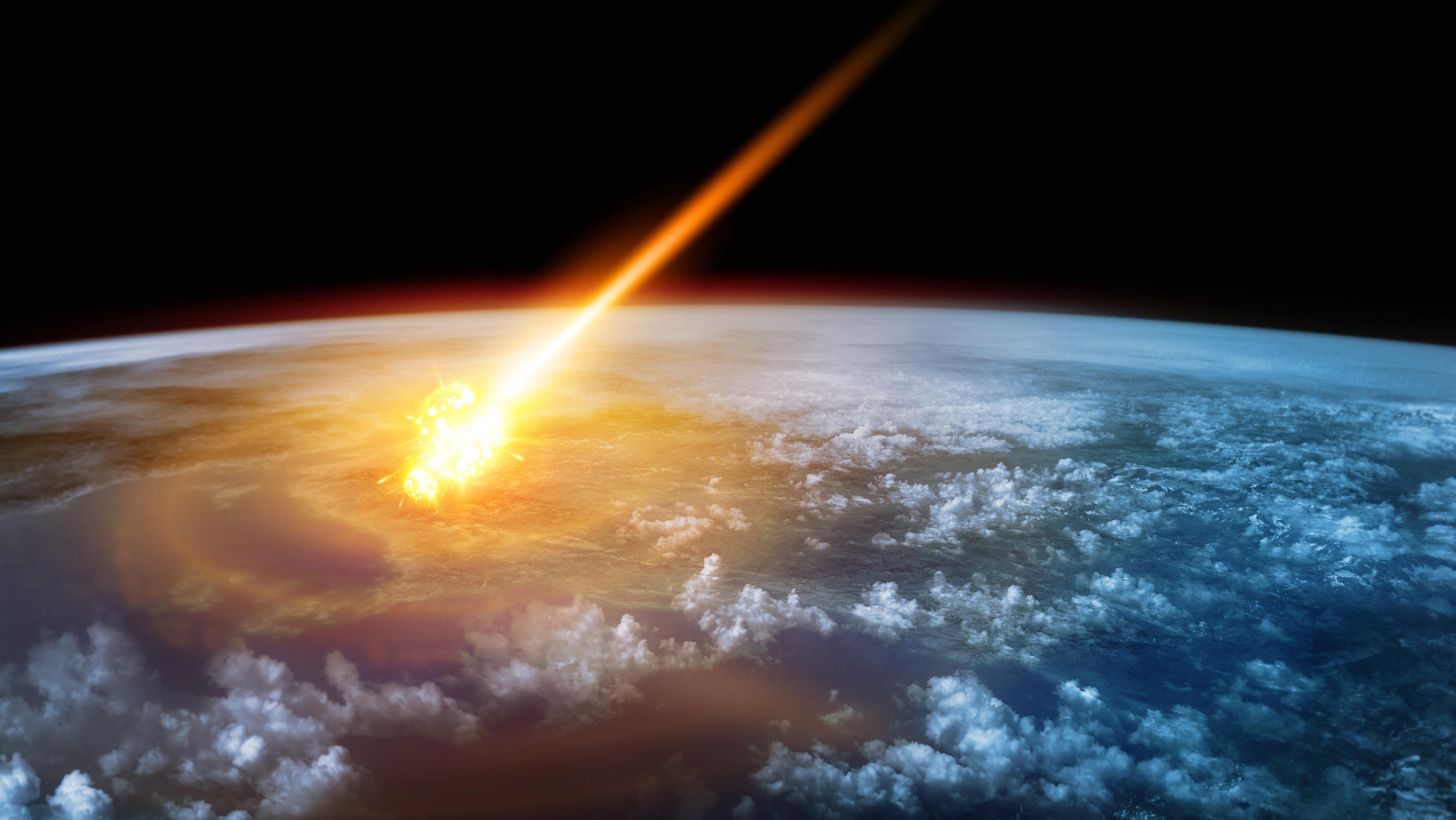 comet collide with earth