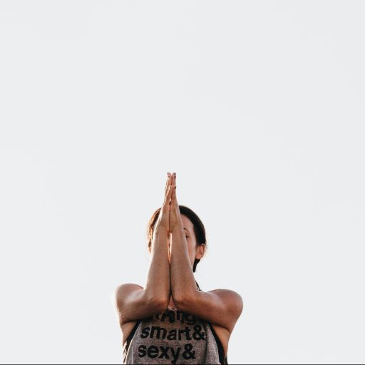 A woman practicing mindfulness meditation