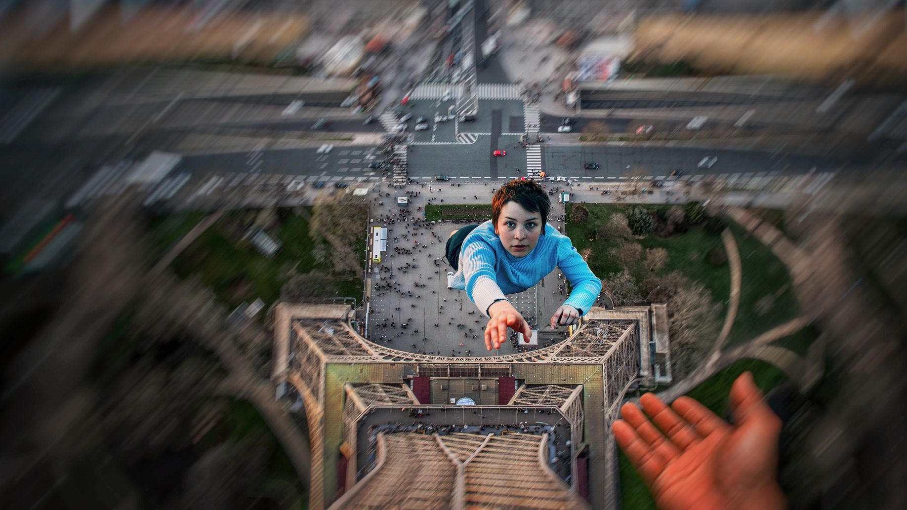 F = ma fall up
