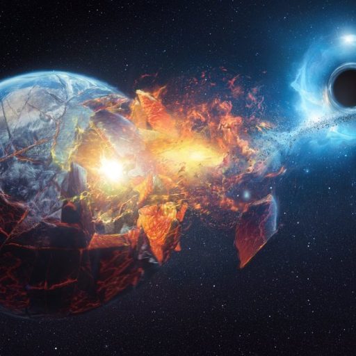black hole hit Earth
