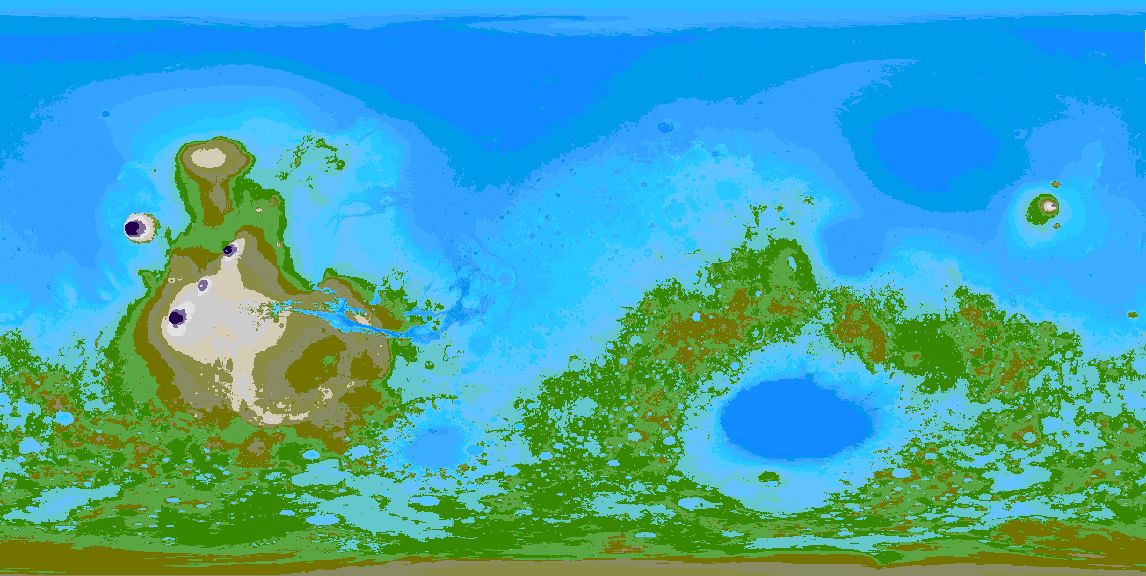 mars oceans