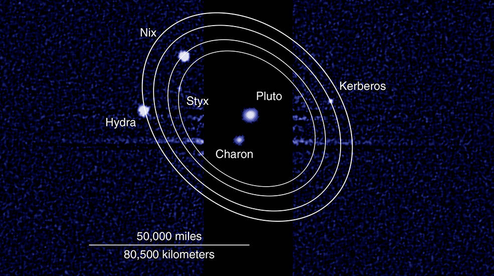 pluto moons hubble