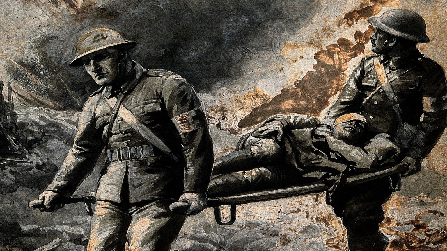 World War I stretcher bearers