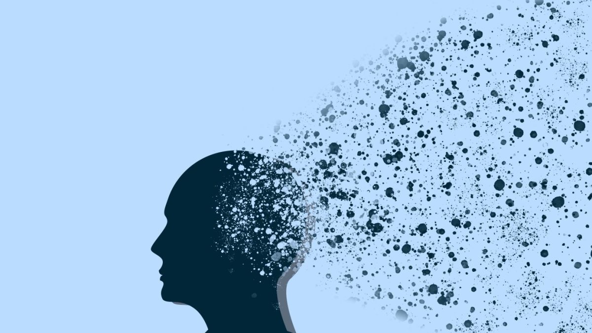 An abstract image representing how Alzheimer's disease changes the brain