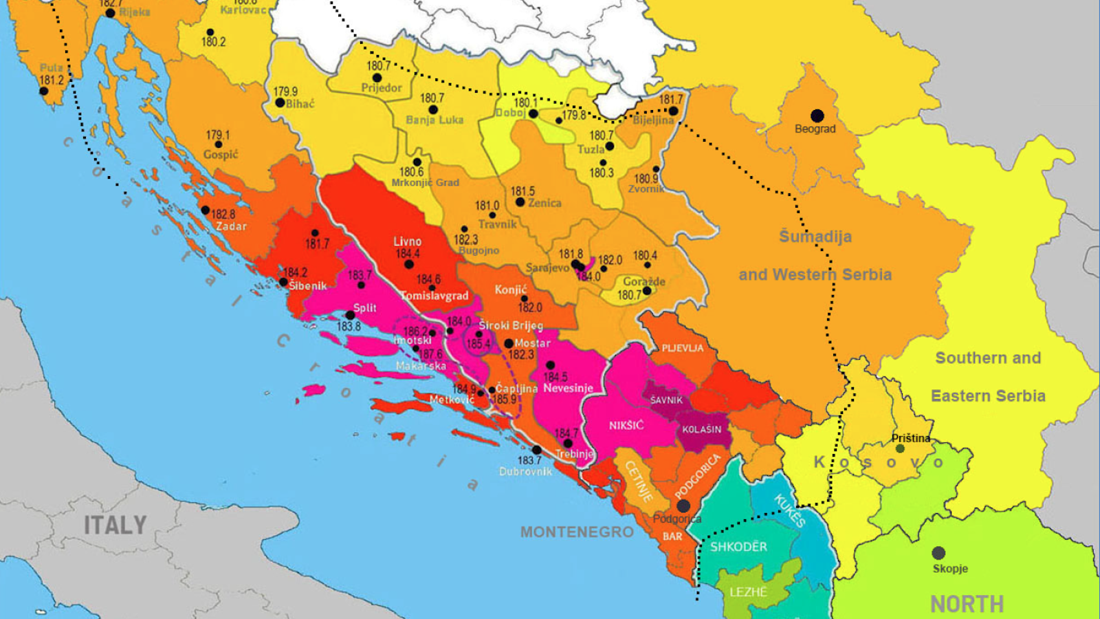 montenegro tallest