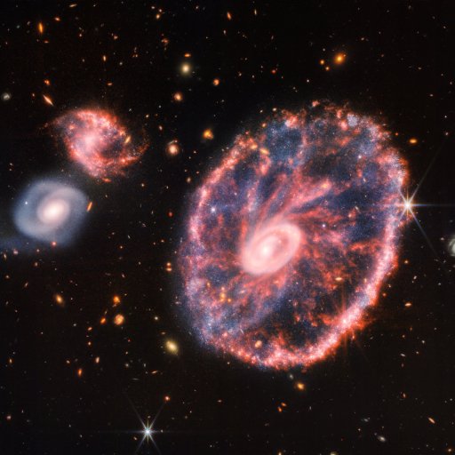 Cartwheel galaxy new star formation