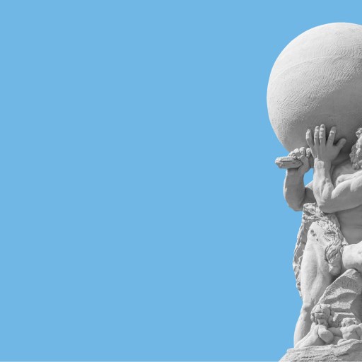 A statue of Atlas holding the globe