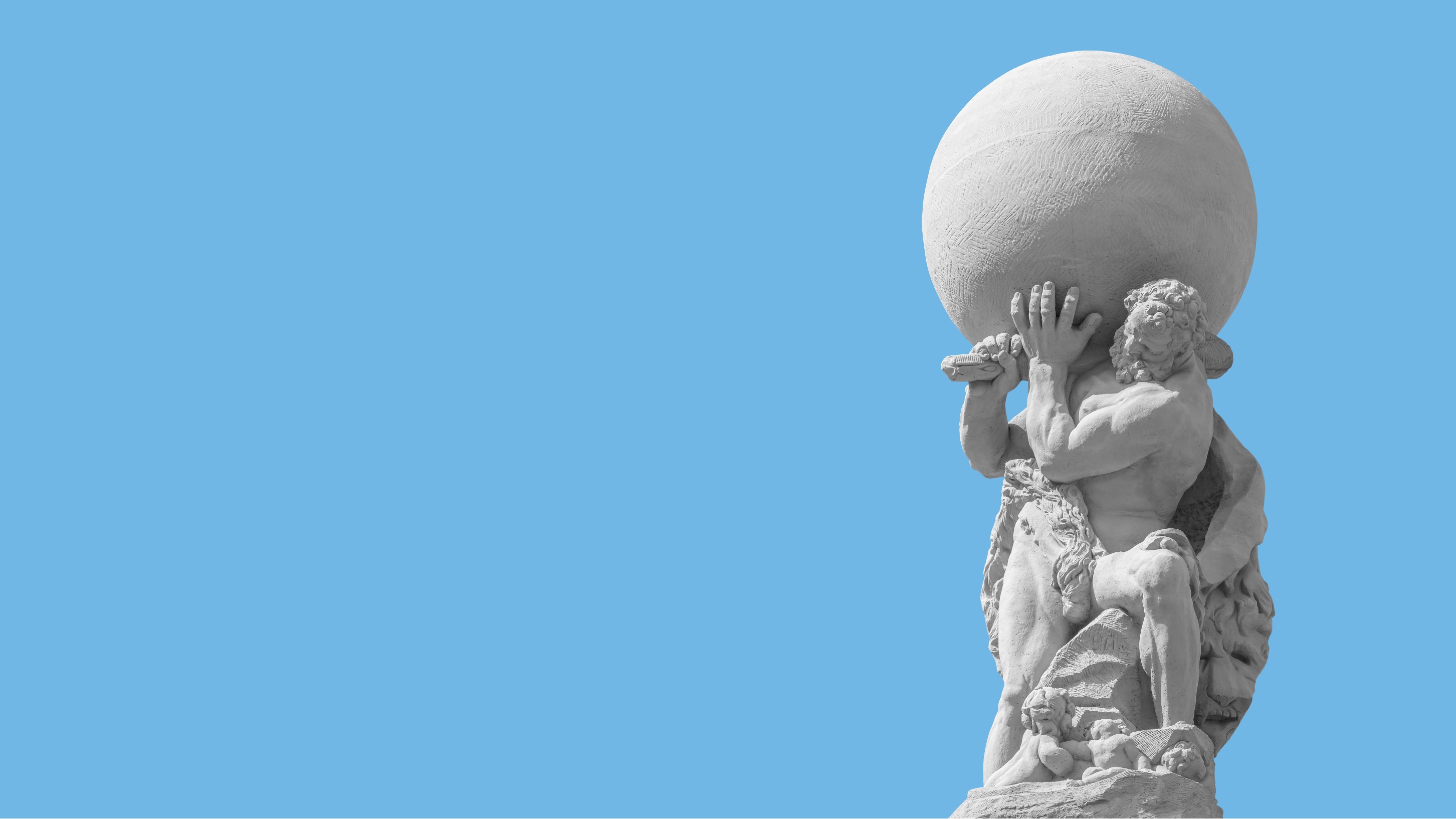 A statue of Atlas holding the globe