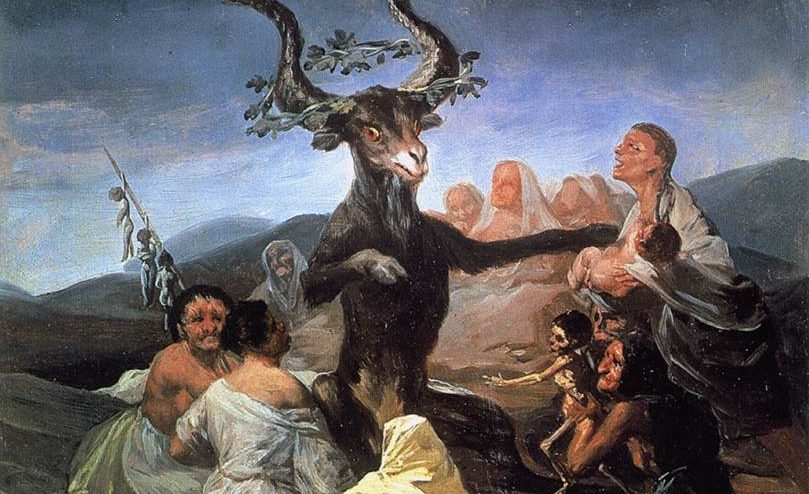 Satanic cult sabbath goya