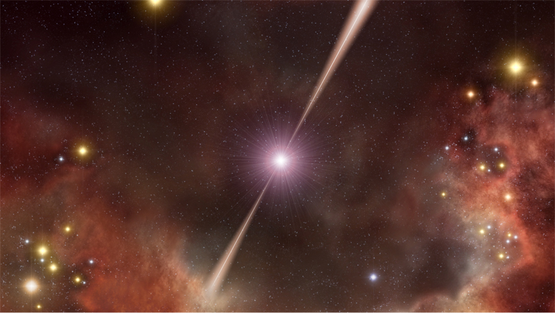 gamma ray burst illustration