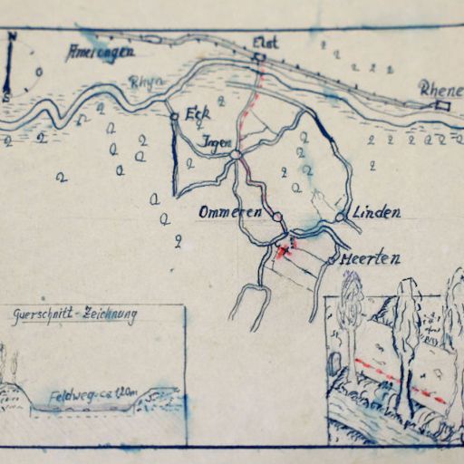 Hand-drawn treasure map, complete with a red X that "marks the spot."