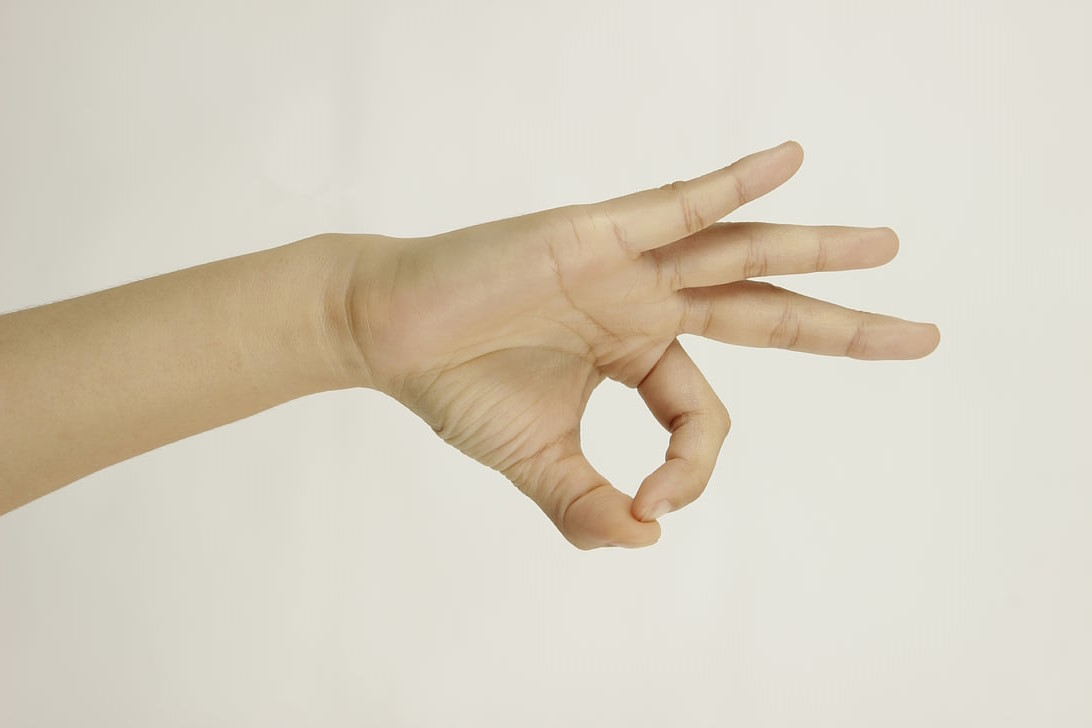 two fingers touching