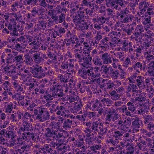 millennium simulation cosmic web slice