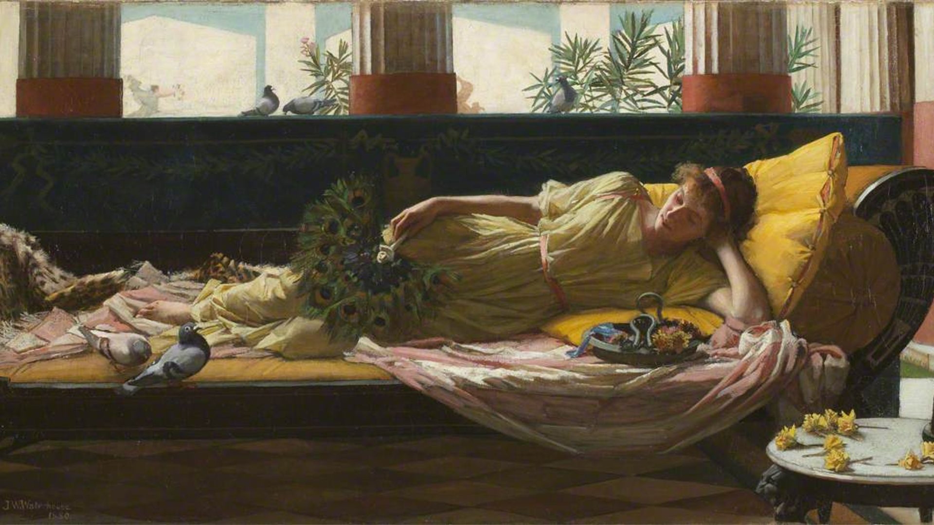 John William Waterhouse's 1880 oil painting, Dolce Far Niente