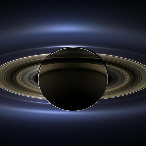 NASA cassini saturn rings shadow eclipse