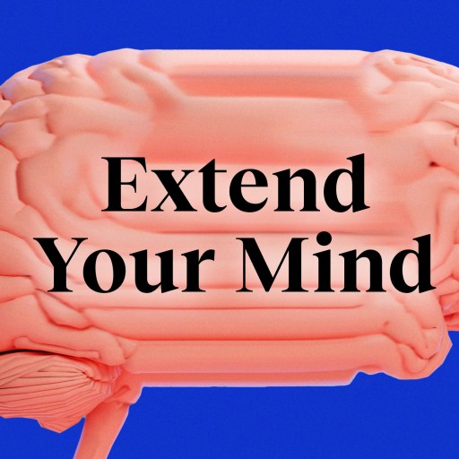 a pink brain with the words extend your mind.