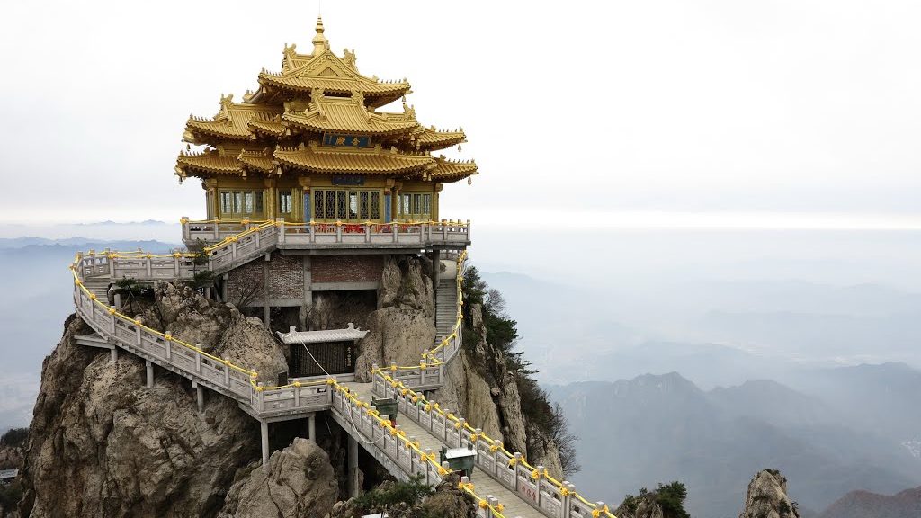 Mount Laojun in Luoyang, Henan Province, China.