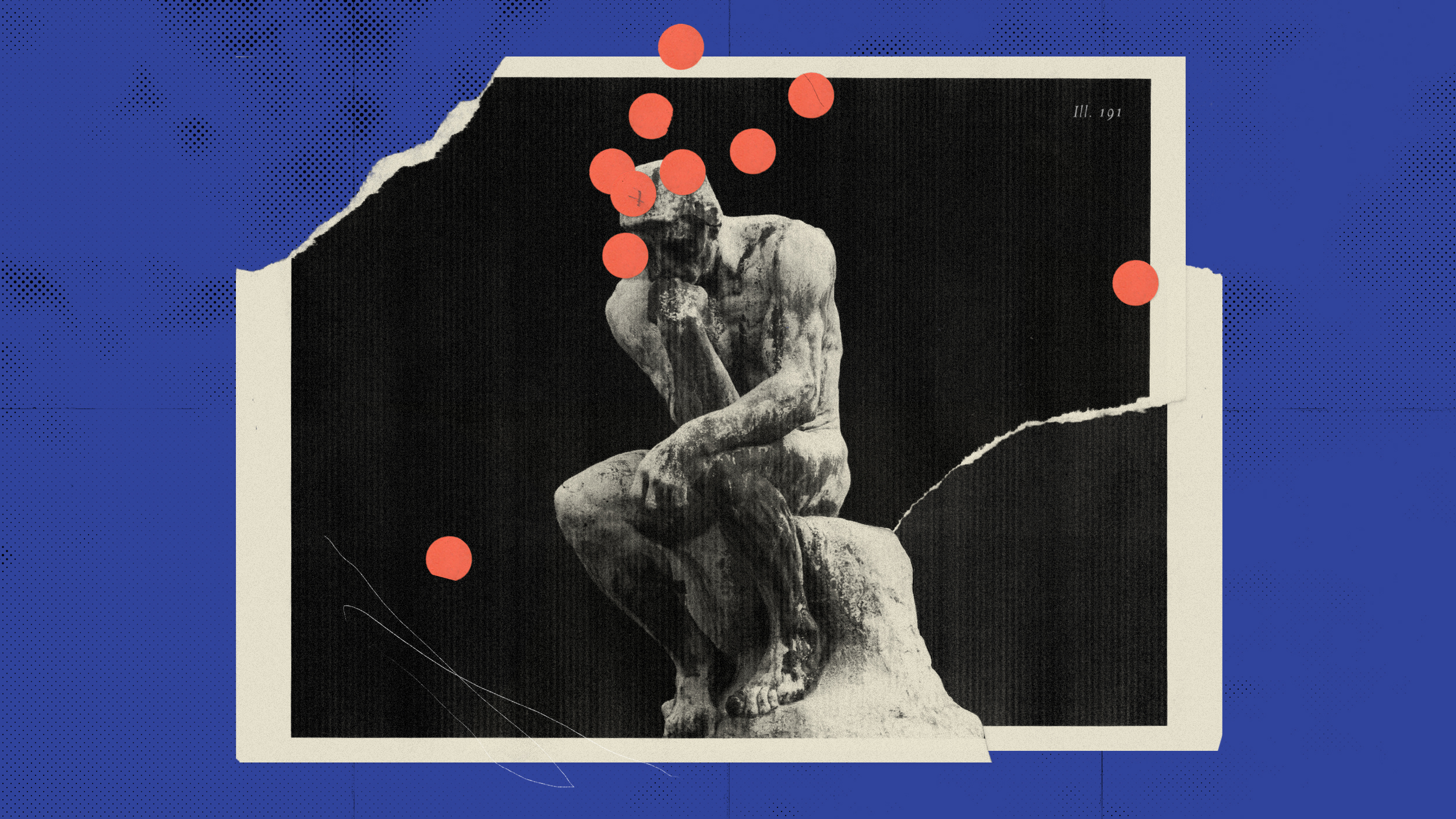 a black and white photo of a man sitting on a rock.