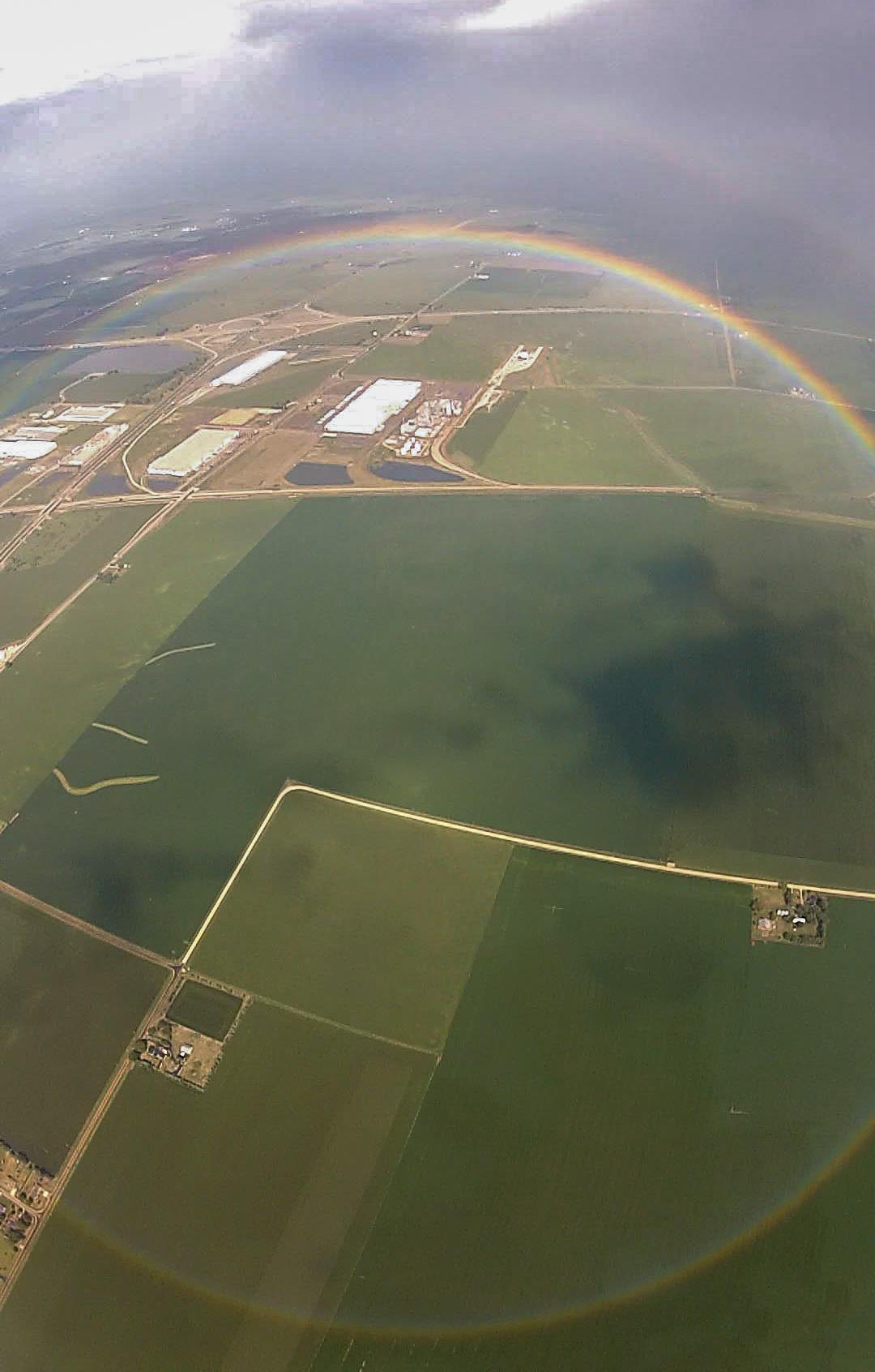 circular full circle rainbow