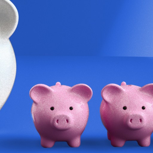 a group of three pink pigs standing next to each other.