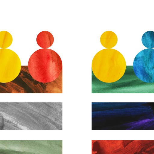 a group of people standing next to each other.