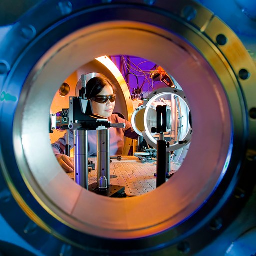 a close up of a metal object with a reflection in it.