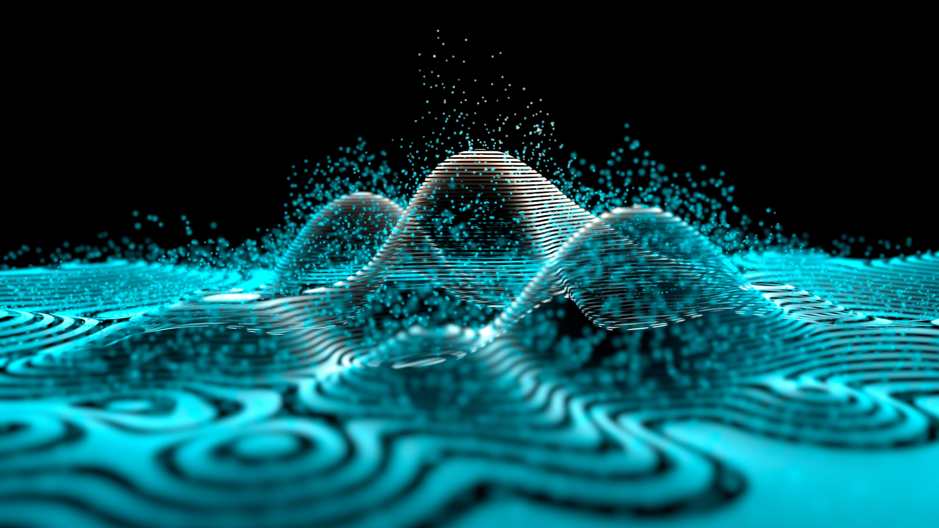 a computer generated image of a wave