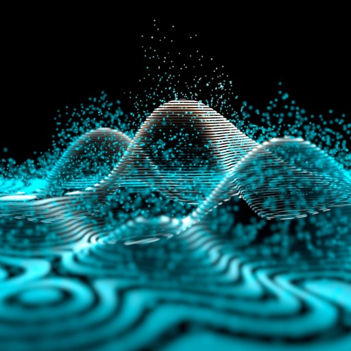 a computer generated image of a wave