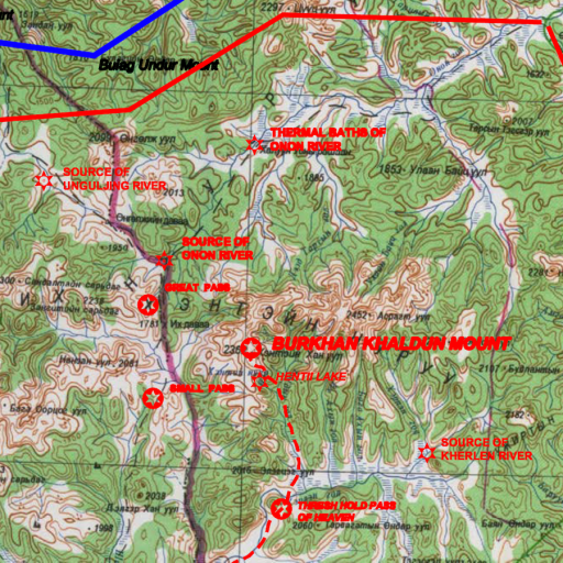 a map of the area where the trail is located.