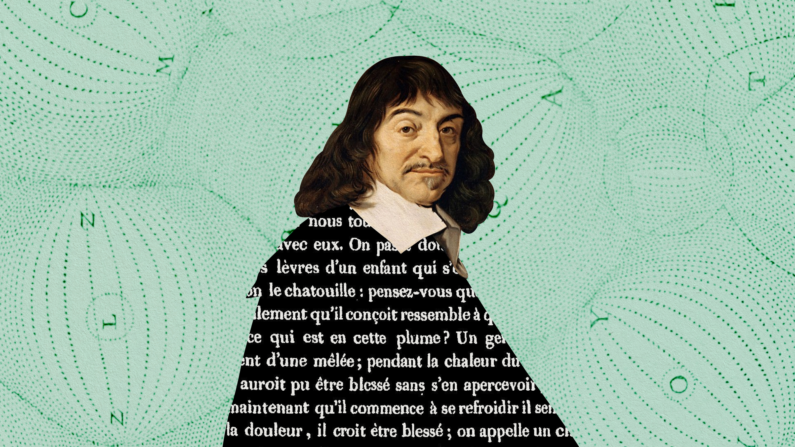 a portrait of a man with a green background.