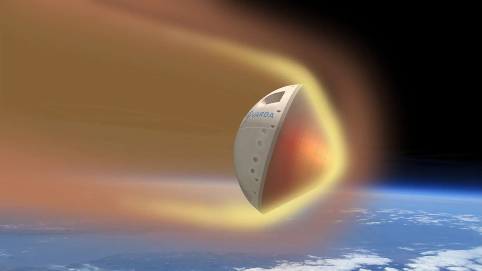 an artist's rendering of a space shuttle flying over the earth.