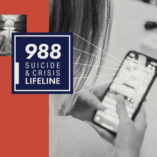 a woman holding a cell phone with the text 986 suicide and christ's.