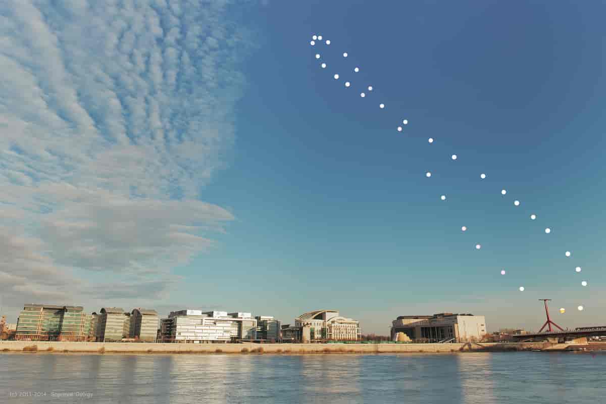 analemma over budapest