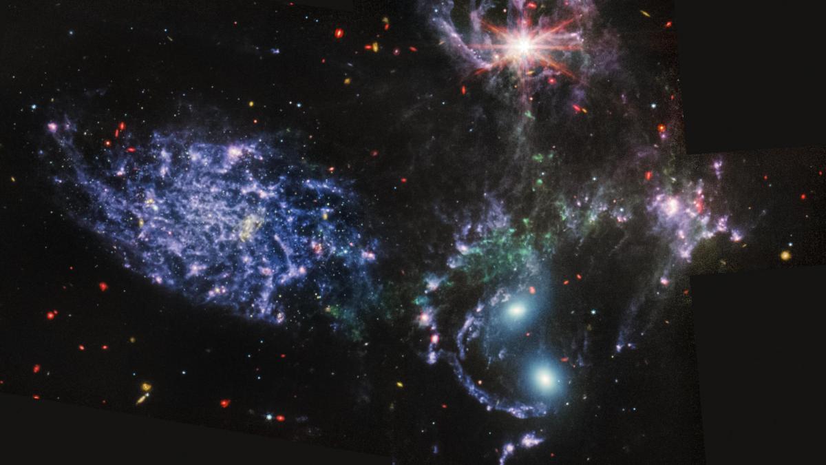 stephan's quintet miri JWST