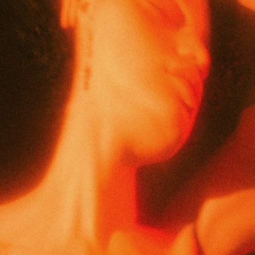 A woman experiencing a near-death event with her head uplifted.