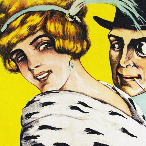 A man and woman in top hats explore Berlin nightclubs via pneumatic tubes.