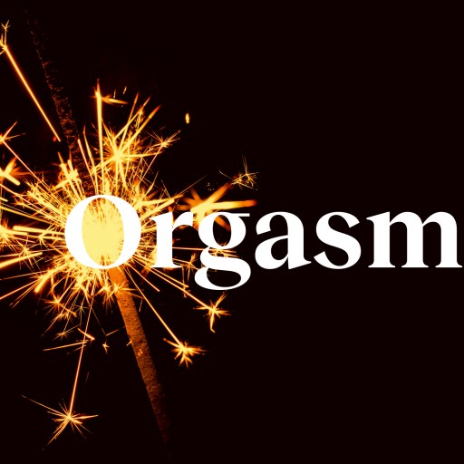 A sparkler with the word orgasm on it.