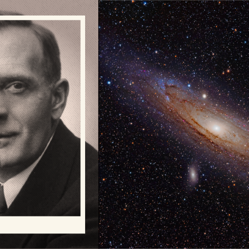 Edwin Hubble and Andromeda galaxy