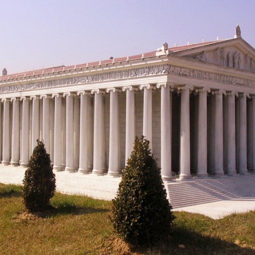 A model of a temple inspired by Herostratus.