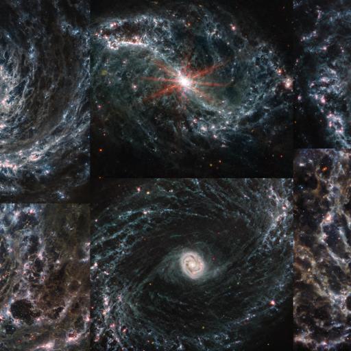 spiral galaxies MIRI PHANGS JWST