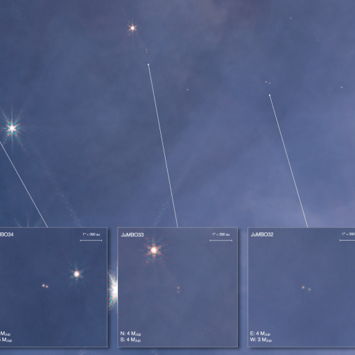 JuMBOs planet mass orion nebula JWST nircam