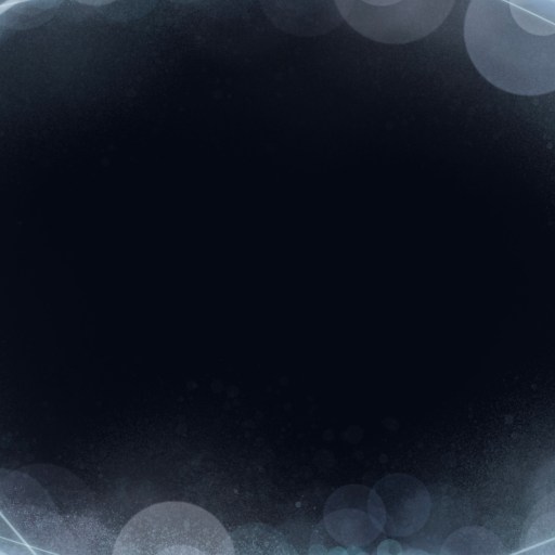 A blue circle with bokeh lights around it.