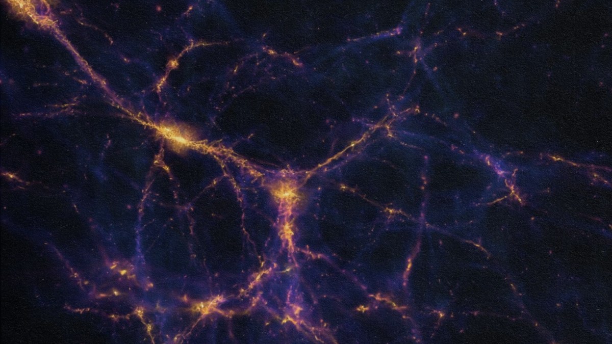 Nasa's finely-tuned image of a cluster of galaxies.