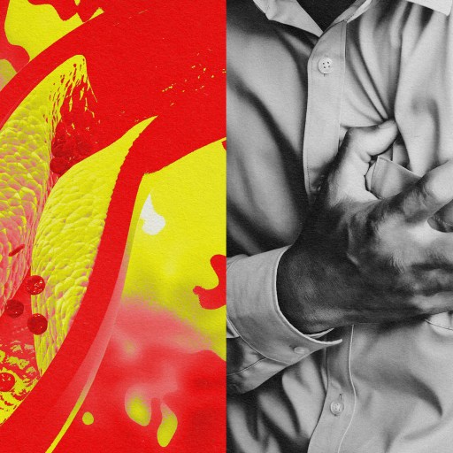 A black and white photo of a man with a heart on his chest, capturing the essence of love and emotion.