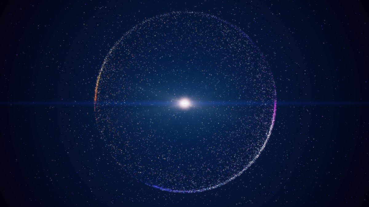 An image of a star in space.