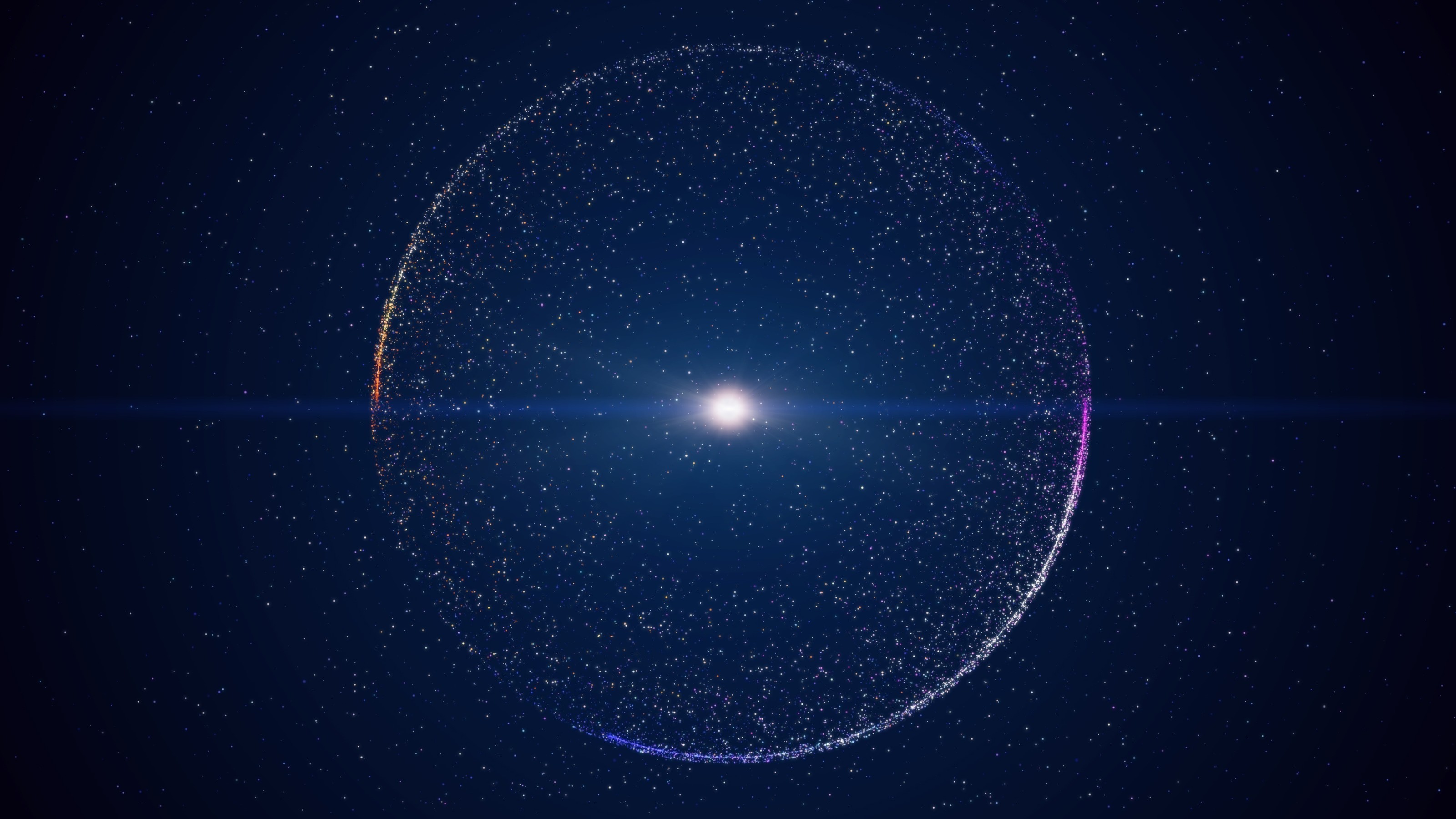 An image of a star in space.