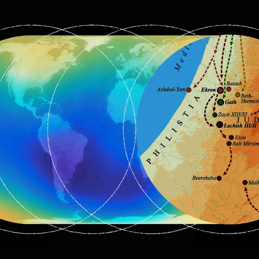 A map showing the location of Israel and Egypt, with a focus on its significance in biblical history.
