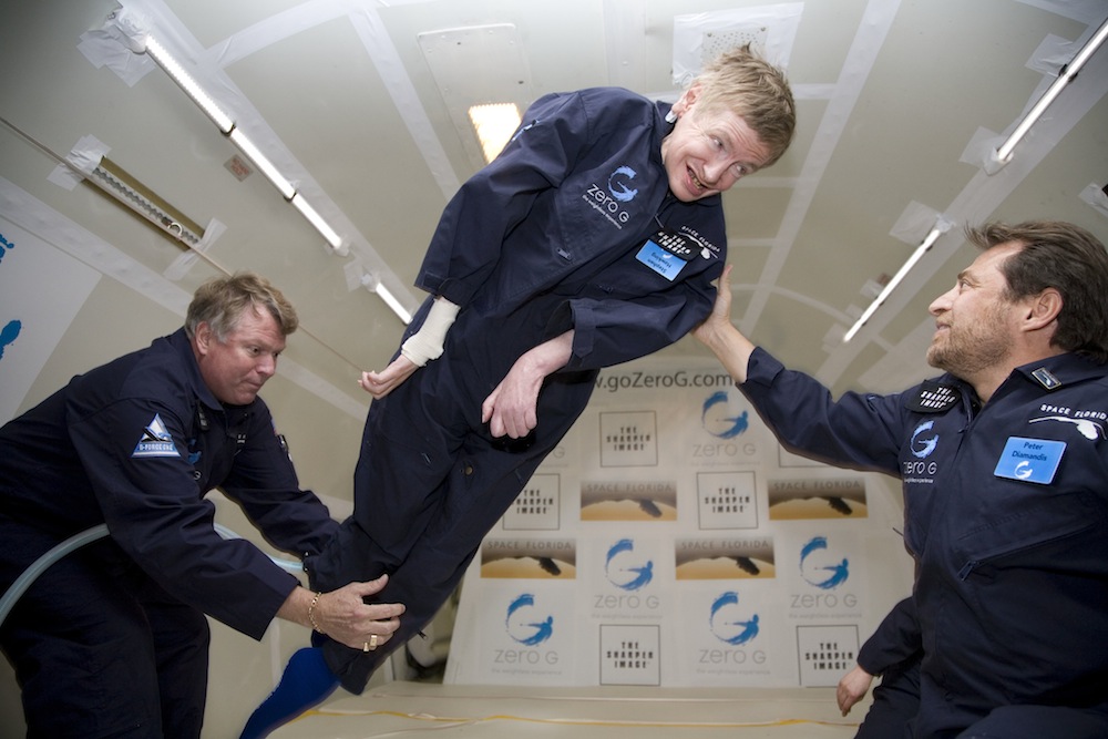 zero gravity flight stephen hawking