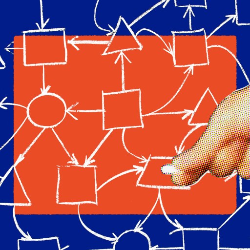 A hand is pointing at a diagram illustrating the tyranny of small decisions.