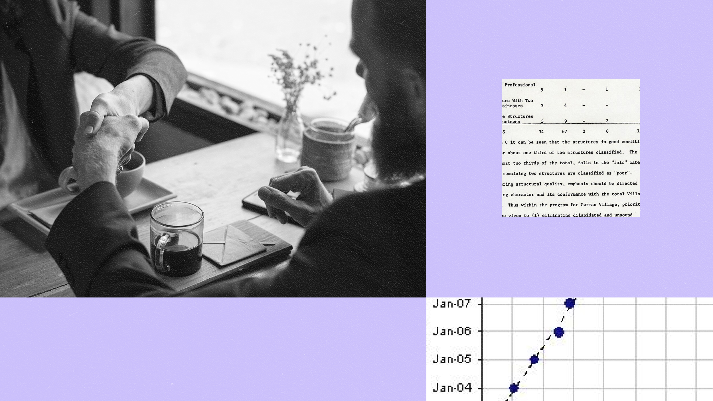 A black and white photo capturing the spirit of excellence, featuring a man and a woman at a table.